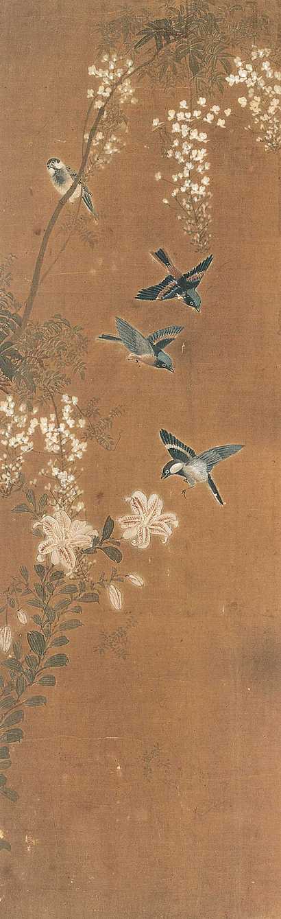 佚名 花鸟 立轴